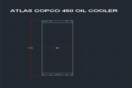 ATLAS COPCO 450 OIL COOLER 9096614700